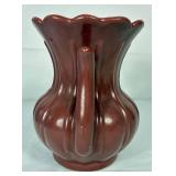 Vintage Rum Rill Red Wing Two Handle Vase