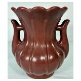 Vintage Rum Rill Red Wing Two Handle Vase