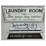 Collection of Laundry Room Signs