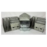 Collection of Metal Organizers for the Office