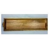 Two Large Hearth & Home Wooden Trays for Serving or Décor - 20" round or 32" L
