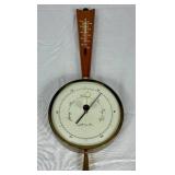 Vintage Airguide Banjo Barometer and Thermometer Weather Station