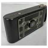 Vintage Jiffy Kodak Six-20 Folding Camera and Keystone View Co Stereoscope with 3 Cards