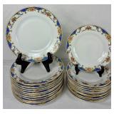 Victoria China Czechoslovakia Porcelain Dinnerware Set