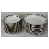 Victoria China Czechoslovakia Porcelain Dinnerware Set