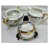 Victoria China Czechoslovakia Porcelain Dinnerware Set