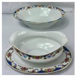 Victoria China Czechoslovakia Porcelain Dinnerware Set