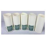 Assortment of Outdoor Flameless Pillar Candles by Matchless Candle Co. - 3 sizes, 13 total