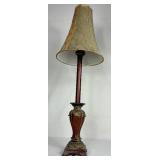 Set of 2 Brown Candlestick Table Lamps
