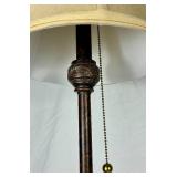 Set of 2 Brown Candlestick Table Lamps