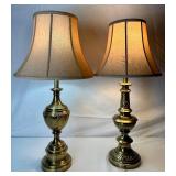 Set of 2 Stiffel Brass Lamps