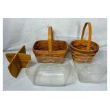 Bundle of 8 Longaberger Baskets - Various Sizes and Years