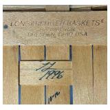 Assortment of 9 Longaberger Baskets - Various Sizes and Years
