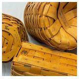 Assortment of 9 Longaberger Baskets - Various Sizes and Years