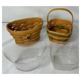 Collection of 8 Longaberger Baskets - Various Sizes and Years