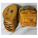 Collection of 8 Longaberger Baskets - Various Sizes and Years