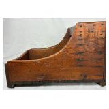 Antique Wooden Organizers- Writing Desk Box, Artist Carrying Case and Wooden Farrier Tool  Box