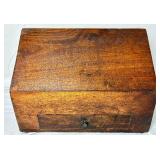 Antique Wooden Organizers- Writing Desk Box, Artist Carrying Case and Wooden Farrier Tool  Box