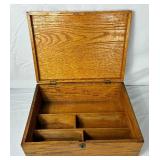 Antique Wooden Organizers- Writing Desk Box, Artist Carrying Case and Wooden Farrier Tool  Box