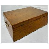Antique Wooden Organizers- Writing Desk Box, Artist Carrying Case and Wooden Farrier Tool  Box