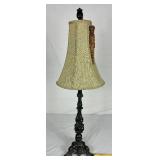 Collection of Black Candlestick Table Lamps and Black Candle Holder