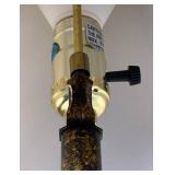 Collection of Black Candlestick Table Lamps and Black Candle Holder