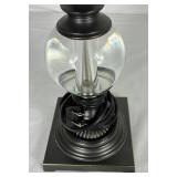 Collection of Black Candlestick Table Lamps and Black Candle Holder