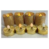 Red & Gold Holiday Candle Décor Collection
