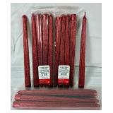 Red & Gold Holiday Candle Décor Collection