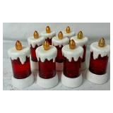 Red & Gold Holiday Candle Décor Collection