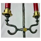 Vintage Two Arm Brass Candelabra (Heavy)