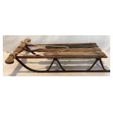 Vintage Childrens Steel Runner Snow Sled