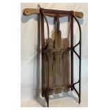 Vintage Childrens Steel Runner Snow Sled