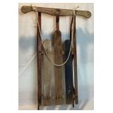 Vintage Childrens Steel Runner Snow Sled
