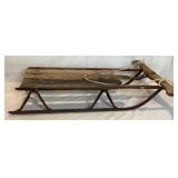 Vintage Childrens Steel Runner Snow Sled