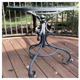 Wrought Iron 5 Piece Patio Set - Table and 4 Chairs