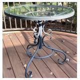 Wrought Iron 5 Piece Patio Set - Table and 4 Chairs