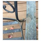 Wrought Iron 5 Piece Patio Set - Table and 4 Chairs