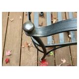 Wrought Iron 5 Piece Patio Set - Table and 4 Chairs