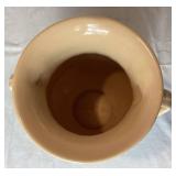 Vintage Abingdon Art Pottery Pink Acanthus Leaf Double Handle Vase 10"