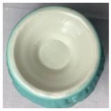 Rum Rill Pottery #514 Acanthus Leaf Green Matte Vase