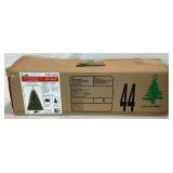Holiday Decorating Bundle - 4ft Pre-Lit Christmas Tree, Wreath, Candelabra Three Arm Centerpiece, Candle Wreath Centerpiece and Red Holiday Truck