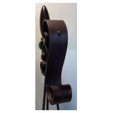 Wrought Iron with Wooden Finial Décor Statement Piece