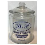 Dryden & Palmer Co Old Fashioned Rock Candy Vintage Store Display Candy Jar