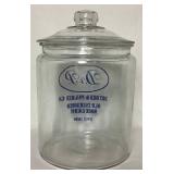 Dryden & Palmer Co Old Fashioned Rock Candy Vintage Store Display Candy Jar