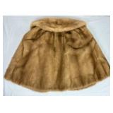 Vintage Blonde Honey Mink Capelet