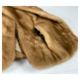 Vintage Blonde Honey Mink Capelet