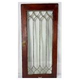 Two Vintage Salvaged Glass Windows