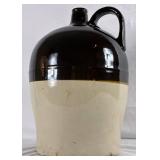 Antique Lehn & Fink Large Stoneware Handle Jug, NY 1874