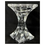 Vintage LE Smith Clear Glass Turkey Shaped Lidded Dish and Crystal Candle Holders with Seasonal Candles